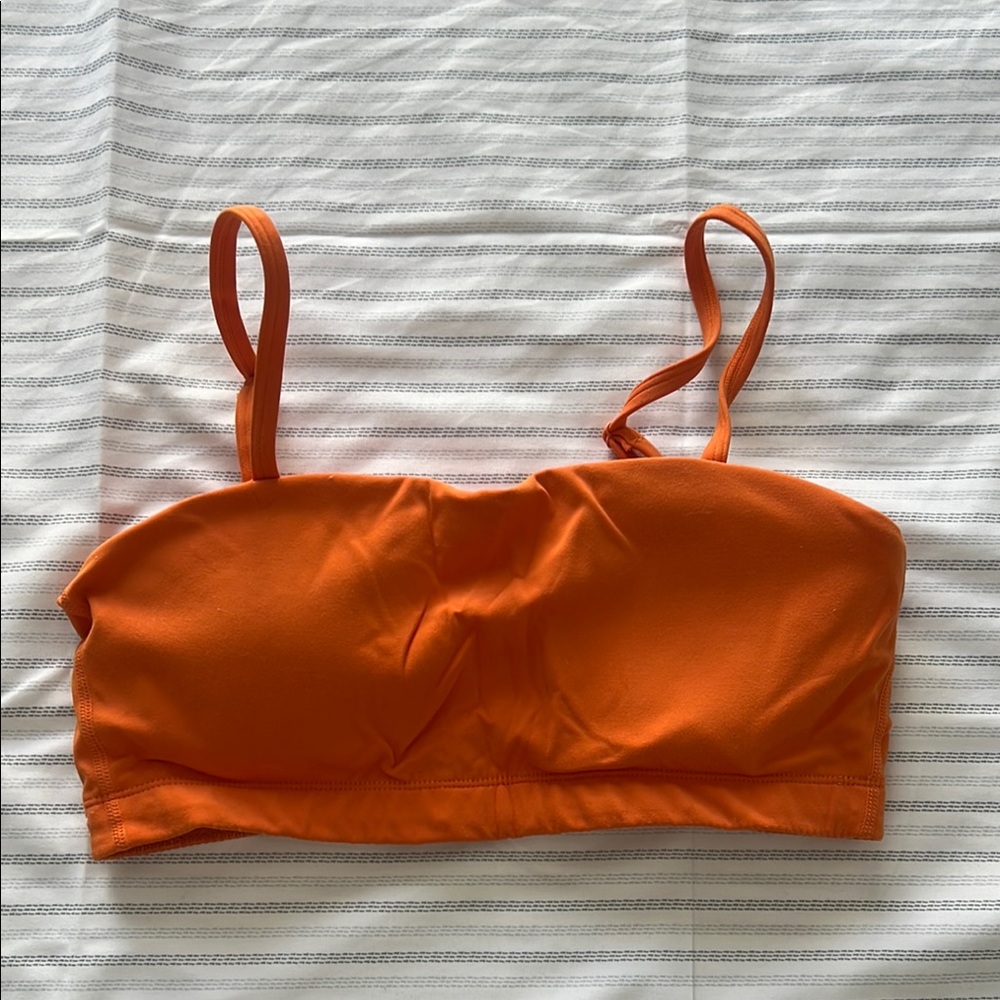 AMAZON orange workout top
